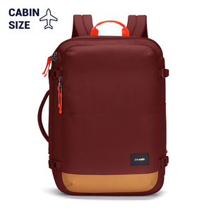 Anti-theft cabin backpack Pacsafe Go 34 l - burgundy