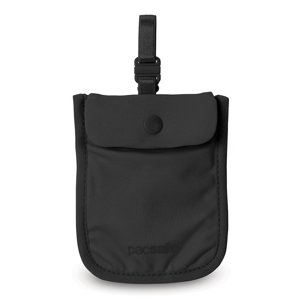 Anti-theft pouch attached to a bra - Pacsafe Coversafe S25 - black