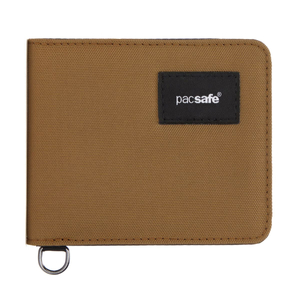 Double anti-theft wallet with RFIDsafe - brown