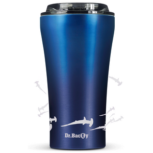 Dr.Bacty Apollo 2.0 thermal coffee mug - Shark - 360 ml - Monaco Blue