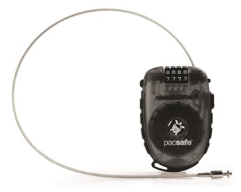 A link to the luggage with a combination lock Pacsafe RetractaSafe 250.