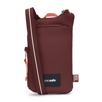 Anti-theft Pacsafe GO shoulder bag - burgundy