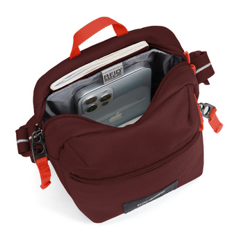 Antitheft Pacsafe Go Crossbody Bag - Maroon