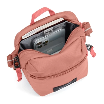 City anti-theft shoulder bag Pacsafe Go - pink