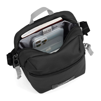 City shoulder bag anti-theft Pacsafe Go - black