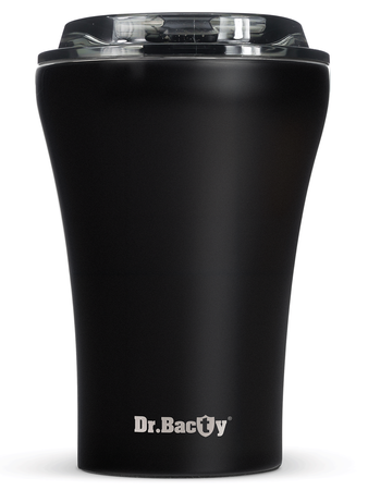 Coffee thermal mug with ceramic coating Dr.Bacty Apollo 227 ml - black