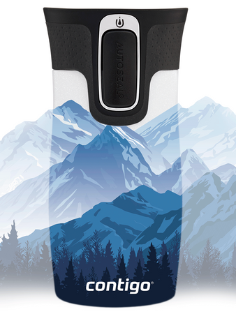 Contigo West Loop Mini 300ml thermal mug - Mountain daylight - White Metallic