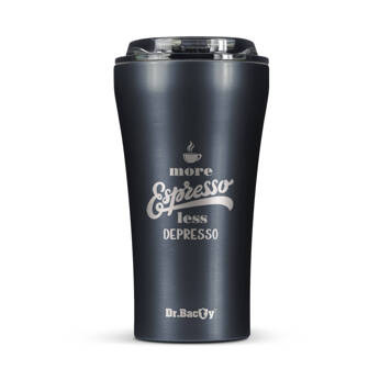 Dr.Bacty Apollo 2.0 thermal coffee mug - Espresso depresso - 360 ml - Gunmetal