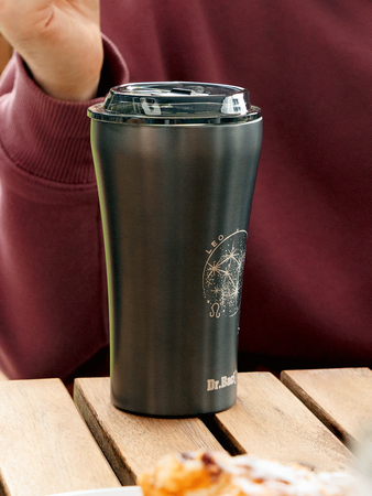 Dr.Bacty Apollo 2.0 thermal coffee mug - Leo - 360 ml - Gunmetal