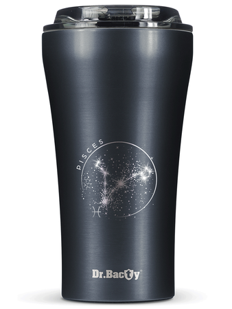 Dr.Bacty Apollo 2.0 thermal coffee mug - Pisces - 360 ml - Gunmetal