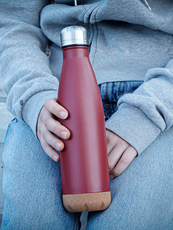 Dr.Bacty Atena 500 ml steel thermal bottle - Maroon