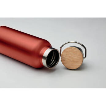 Dr.Bacty Iris 500 ml steel thermal bottle - Red metallic