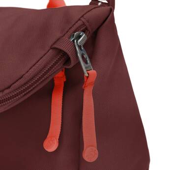 Folding women's anti-theft bag Pacsafe Go - burgundy