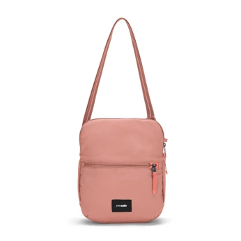 Folding women's anti-theft bag Pacsafe Go - pink.