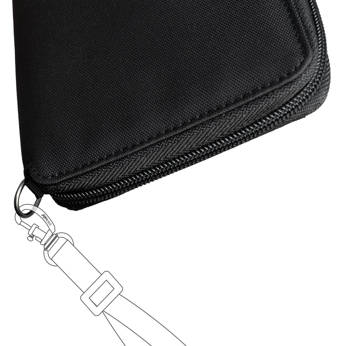 Large RFID Pacsafe women's wallet - black