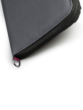 Men's small RFID Pacsafe wallet - dark gray.