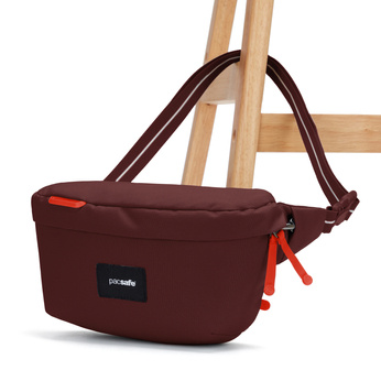 Pacsafe Go anti-theft fanny pack - maroon