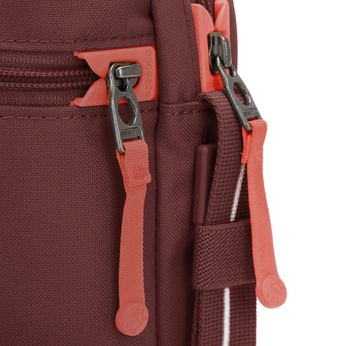 Pacsafe Go anti-theft shoulder city bag - burgundy