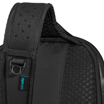 Pacsafe eco 12l anti-theft single shoulder backpack - black with econyl