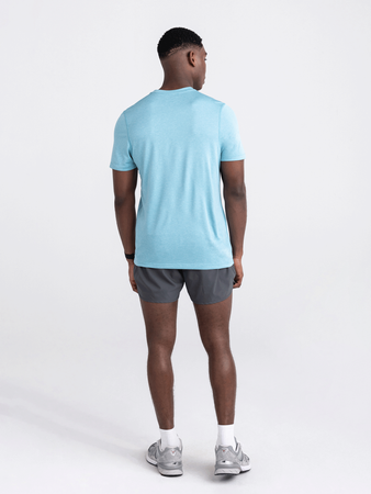 Running shorts with 2-in-1 SAXX HIGHTAIL underwear - graphite.