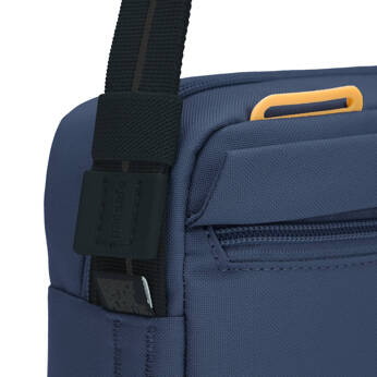 Small urban anti-theft bag Pacsafe Go - navy blue