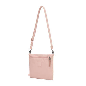 The Pacsafe GO anti-theft pouch bag - pink.