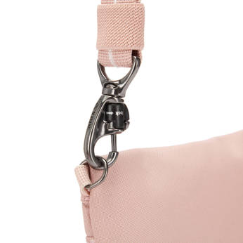 The Pacsafe GO anti-theft pouch bag - pink.