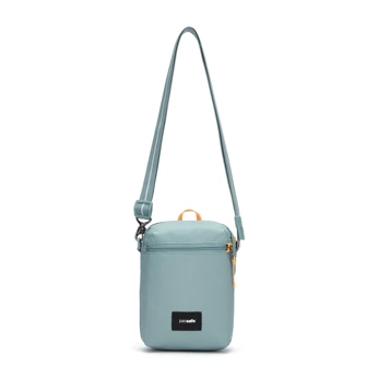 The Pacsafe Go anti-theft shoulder city bag - mint.