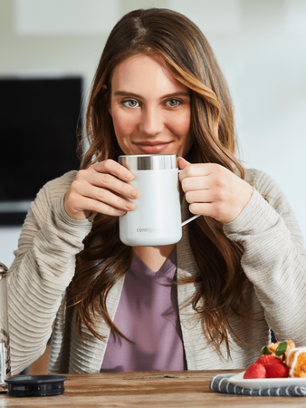 Thermal mug with ear  Contigo Streeterville 420 ml - White