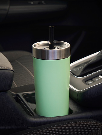 Thermal mug with straw Luxe Tumbler 720 ml - Cucumber