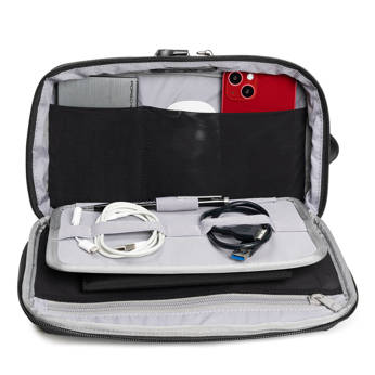 Travel case made of recycled material Pacsafe RFIDsafe - black