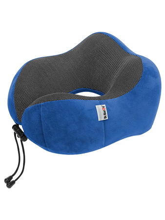 Travel cushion on the neck Dr. Bacty - navy blue. Plus ear plugs and eye band