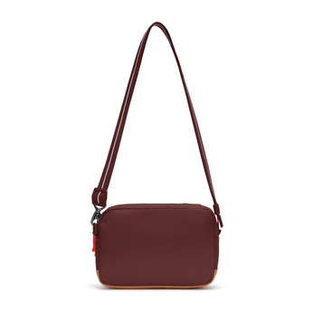 Urban small anti-theft bag Pacsafe Go - burgundy