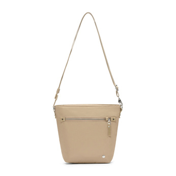 Women's anti-theft handbag Pacsafe W - beige