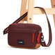 Urban small anti-theft bag Pacsafe Go - burgundy