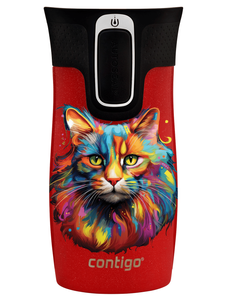 Contigo West Loop Mini 300ml Thermobecher - Katze - Goji Berry