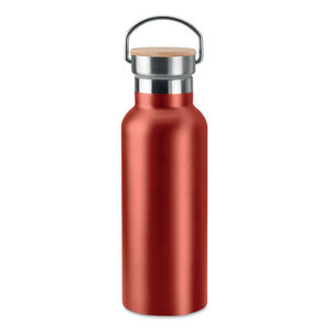 Dr.Bacty Iris 500 ml Thermoflasche aus Stahl - Rot metallic