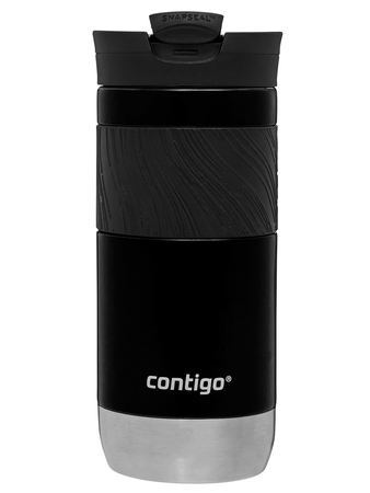 Contigo Byron 2.0 470ml Thermobecher mit Gravur - Schwarz glänzend