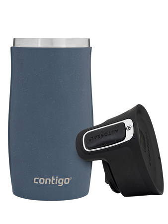 Contigo West Loop Mini 300ml Thermobecher - Floresy - Blau Metallic