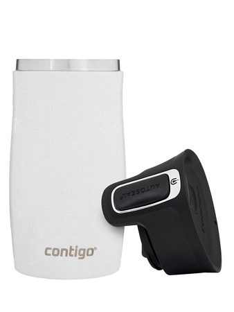 Contigo West Loop Mini 300ml Thermobecher - Floresy - Weiß Metallic