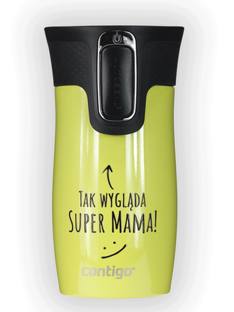 Contigo West Loop Mini 300ml Thermobecher - So sieht Super Mom aus - Limelight