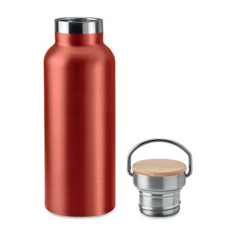 Dr.Bacty Iris 500 ml Thermoflasche aus Stahl - Rot metallic