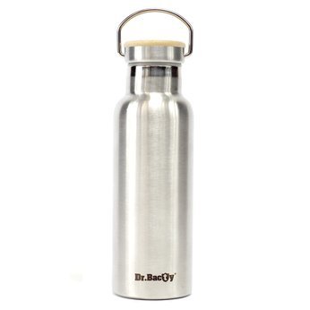 Dr.Bacty Iris 500 ml Thermoflasche aus Stahl - Silber