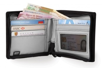 Pacsafe RFIDsafe™ z100 RFID-blockierung bifold wallet - schwarz