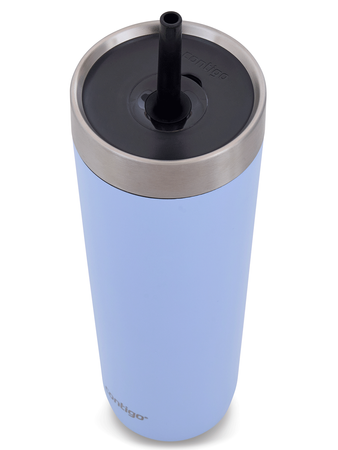 Thermobecher mit strohhalm Luxe Tumbler 720ml mit Gravur - Periwinkle