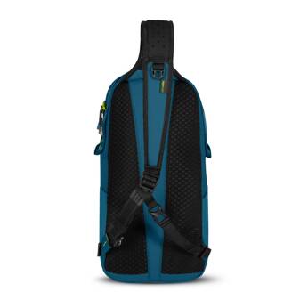 Wasserdichter, diebstahlsicherer Rucksack 12l Pacsafe ECO CX Econyl® - blau.