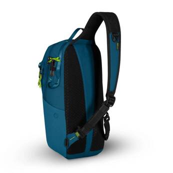 Wasserdichter, diebstahlsicherer Rucksack 12l Pacsafe ECO CX Econyl® - blau.