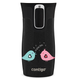 Contigo West Loop Mini Thermobecher 300ml - Vogelliebe - Schwarz Metallic