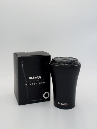 Kaffee -Thermalbecher mit Keramikbeschichtung Dr.Bacty Apollo 227 ml - schwarz