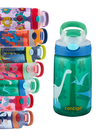 Children's bottle - Contigo Gizmo Flip 414ml children's mug - Jungle Green Dino